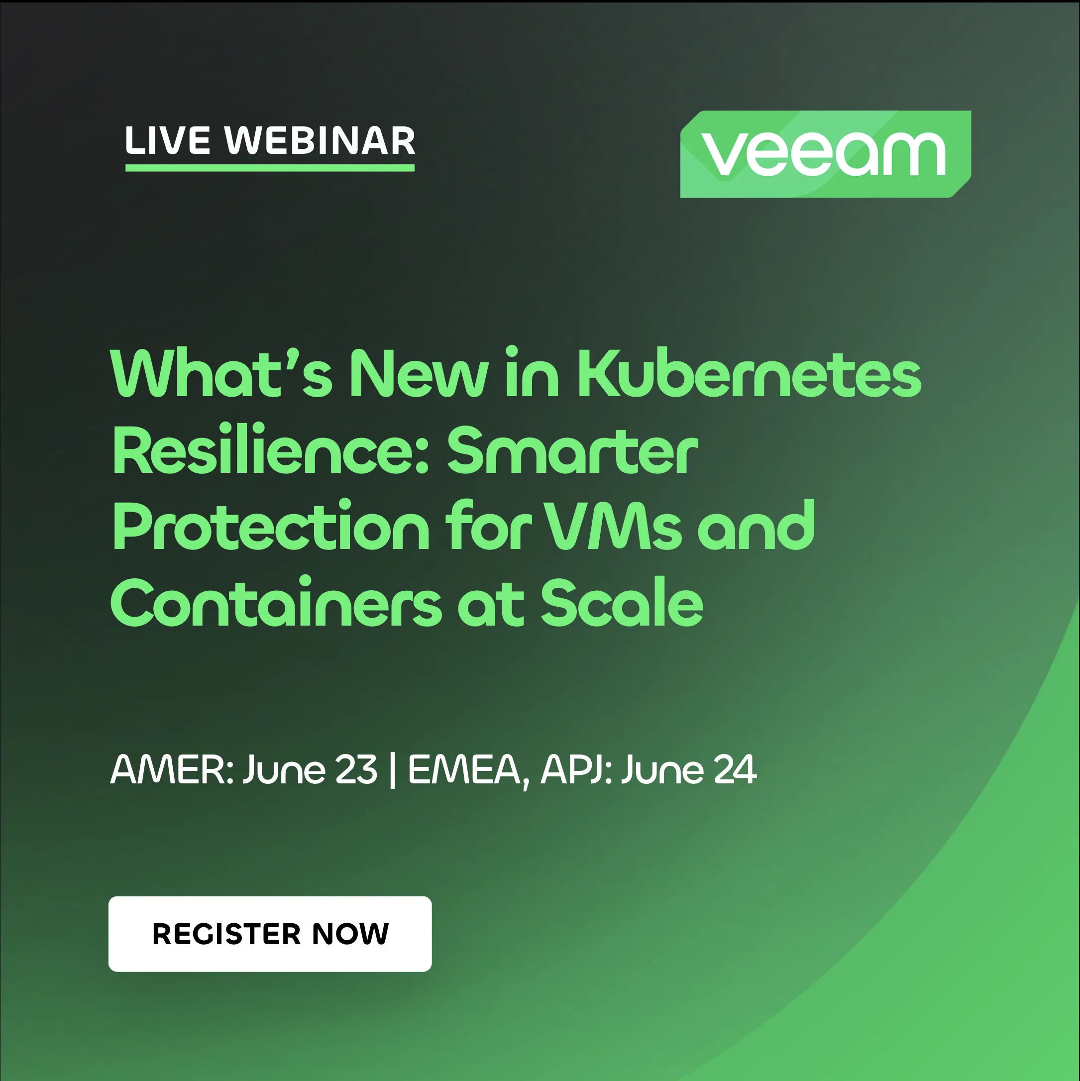 Veeam dark webinar template